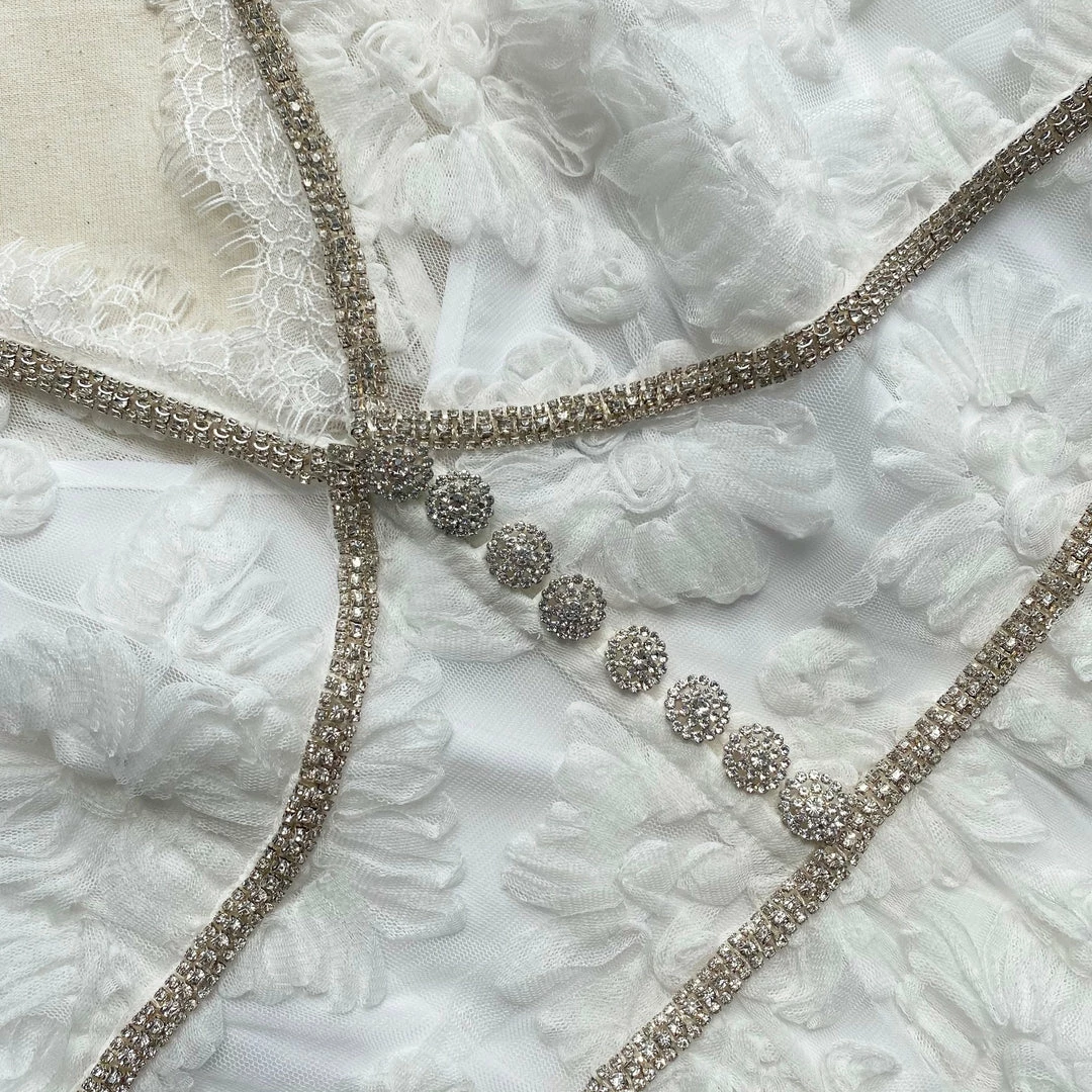 Self-portrait READY TO WEAR Ribbon Lace Midi Dress