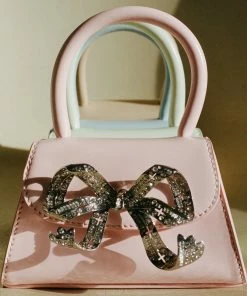 Self-portrait The Bow Micro In Pink With Diamanté NEW ARRIVALS