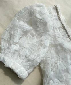 Self-portrait READY TO WEAR Ribbon Lace Mini Dress