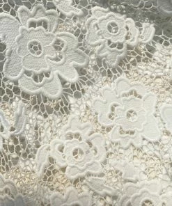 Self-portrait White Abstract Guipure Dress