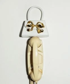 Self-portrait The Bow Micro In White With Gold Hardware NEW ARRIVALS