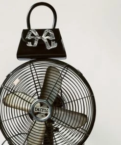 Self-portrait The Bow Micro In Black With Diamanté