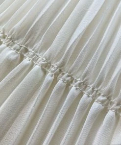 Self-portrait NEW ARRIVALS Cream Chiffon Mini Dress