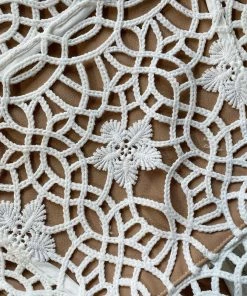 Self-portrait White Guipure Lace Tiered Mini Dress