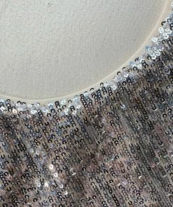 Self-portrait Stretch Sequin Top