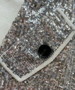 Self-portrait NEW ARRIVALS Stretch Sequin Coat