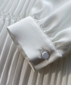 Self-portrait Ivory Ruffled Bib Midi Dress