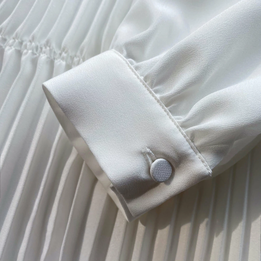 Self-portrait Ivory Ruffled Bib Midi Dress