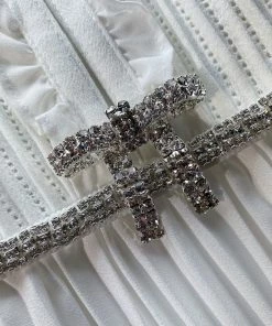 Self-portrait Ivory Ruffled Bib Midi Dress