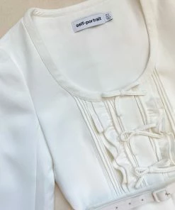 Self-portrait NEW ARRIVALS Crepe And Chiffon Midi Dress