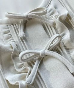 Self-portrait Ivory Crepe Mini Dress