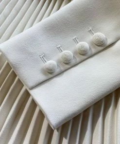 Self-portrait Ivory Crepe Mini Dress