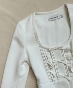 Self-portrait NEW ARRIVALS Ivory Crepe Top