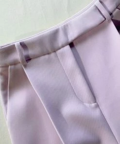 Self-portrait NEW ARRIVALS Pink Crepe Trousers