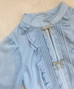 Self-portrait Mini Pleated Dress