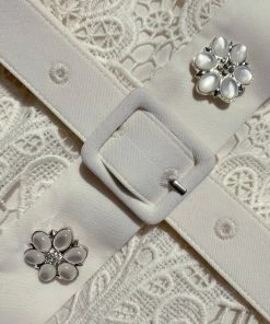 Self-portrait Ivory Floral Motif Guipure Midi Dress NEW ARRIVALS