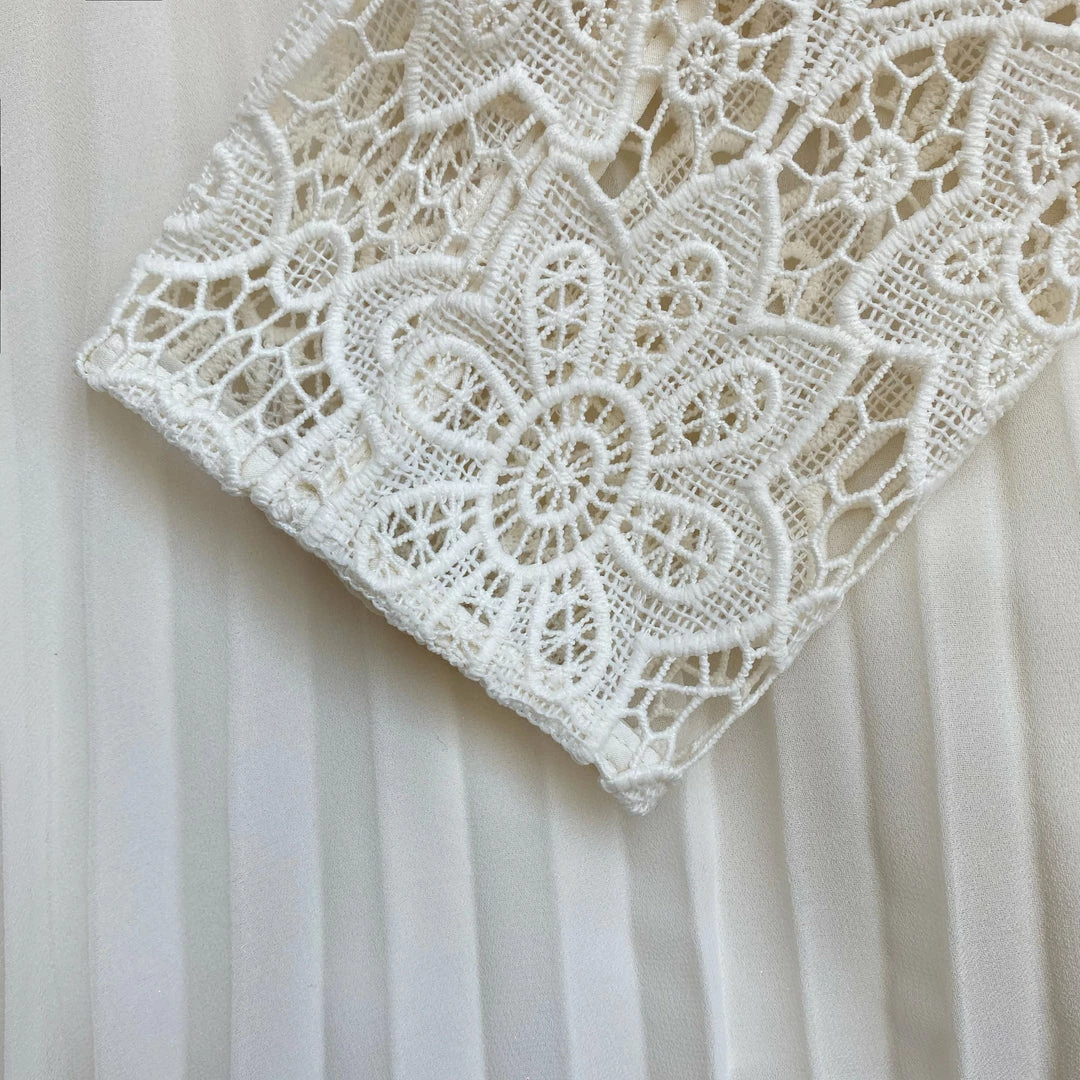 Self-portrait Ivory Floral Motif Guipure Mini Dress NEW ARRIVALS