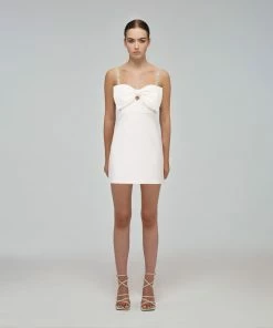 Self-portrait Taffeta Bow Mini Dress