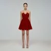 Self-portrait Berry Azaelea Mini Dress READY TO WEAR