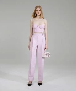 Self-portrait Pink Chiffon Top