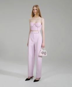 Self-portrait Pink Chiffon Top