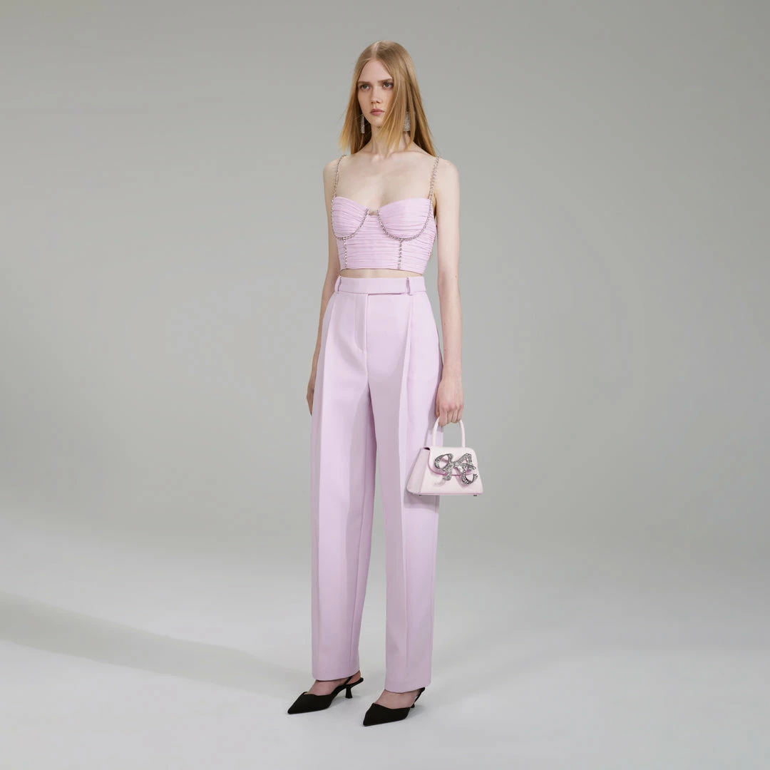 Self-portrait Pink Chiffon Top