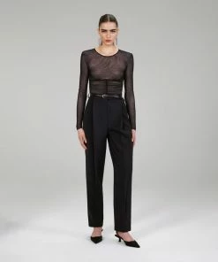 Self-portrait Double Mesh Top