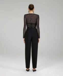 Self-portrait Double Mesh Top