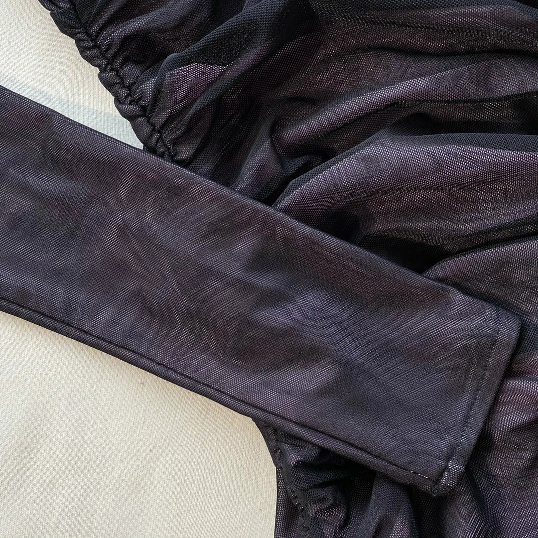 Self-portrait Double Mesh Midi Dress NEW ARRIVALS