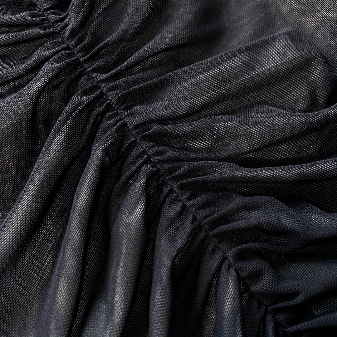 Self-portrait Double Mesh Mini Dress