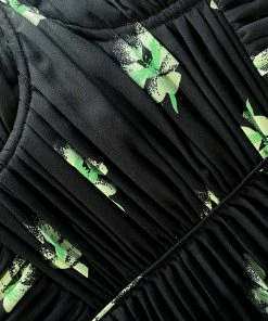 Self-portrait Pansy Print Tiered Midi Dress