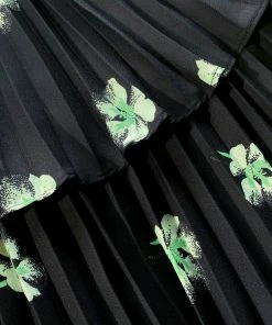 Self-portrait Pansy Print Tiered Midi Dress