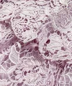 Self-portrait NEW ARRIVALS Pink Magnolia Lace Maxi Dress