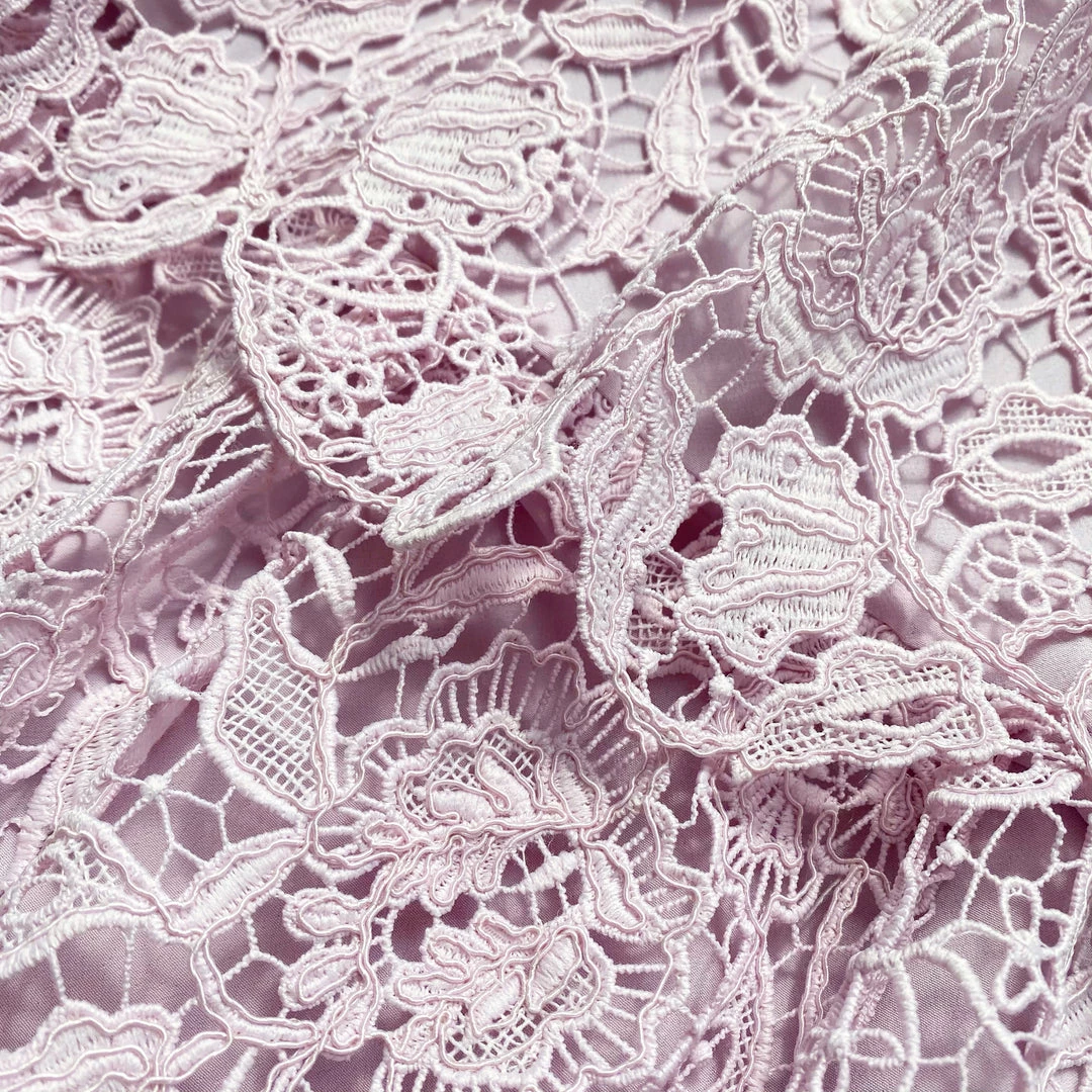 Self-portrait NEW ARRIVALS Pink Magnolia Lace Maxi Dress