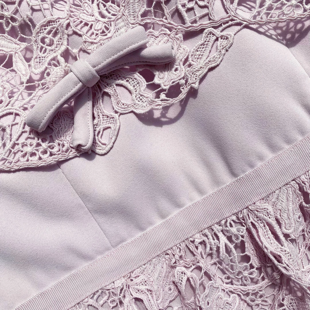 Self-portrait NEW ARRIVALS Pink Magnolia Lace Maxi Dress