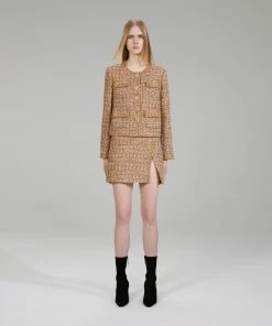 Self-portrait Gold Tinsel Boucle Jacket NEW ARRIVALS