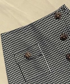 Self-portrait Houndstooth Mini Skirt