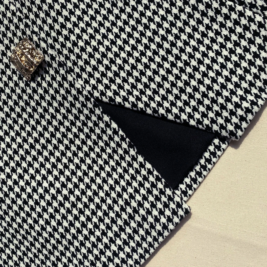 Self-portrait Houndstooth Mini Skirt