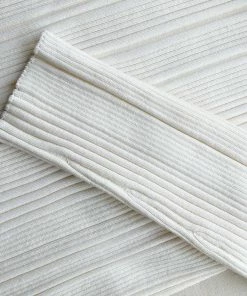 Self-portrait Ivory Contrast Stitch Knit Dress