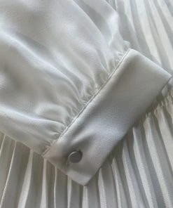 Self-portrait Ivory Ruffled Bib Mini Dress