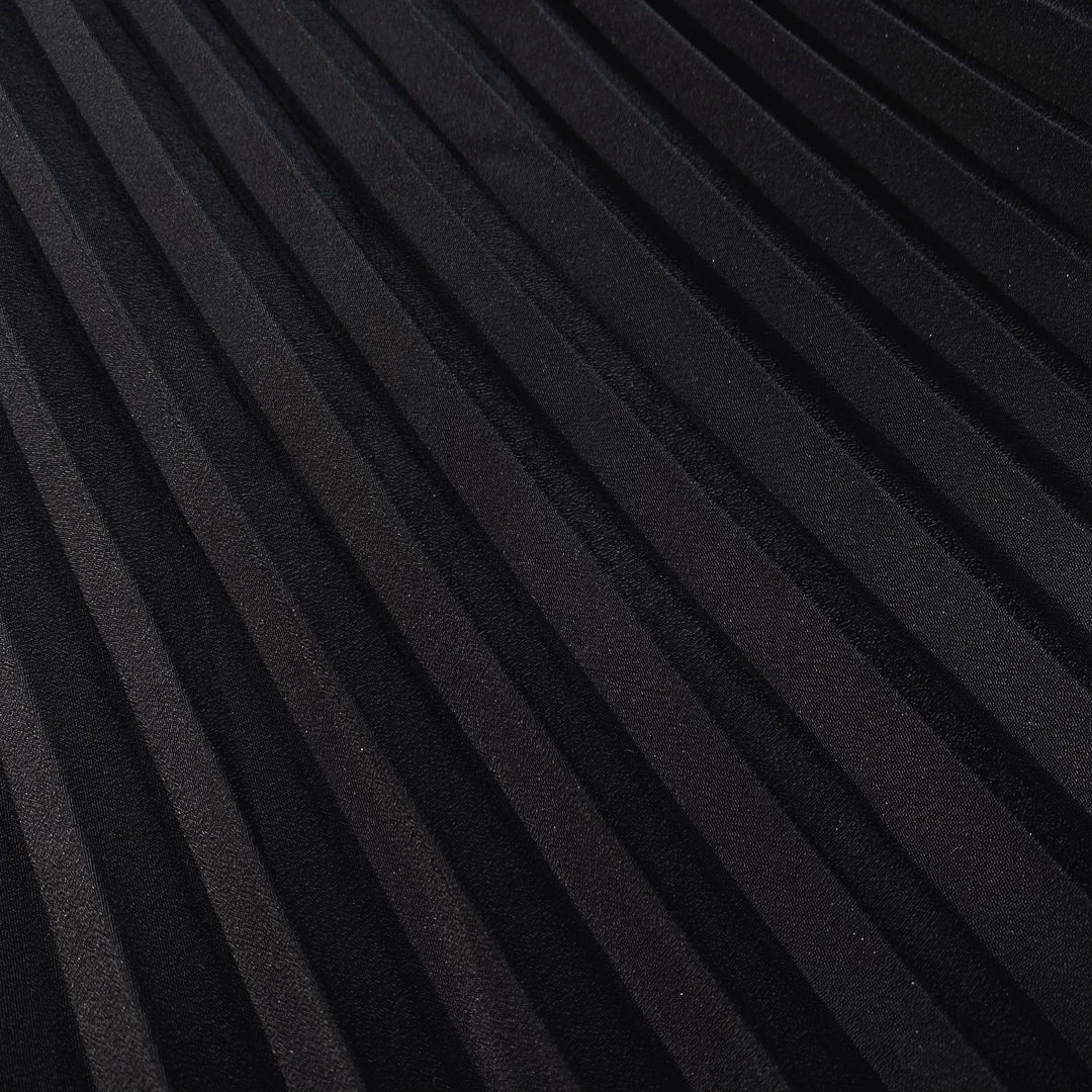 Self-portrait NEW ARRIVALS Black Crepe Ruffled Bib Mini Dress