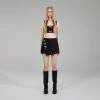 Self-portrait NEW ARRIVALS Black Crepe Mini Skort