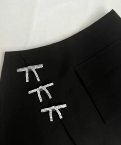 Self-portrait NEW ARRIVALS Black Crepe Mini Skort