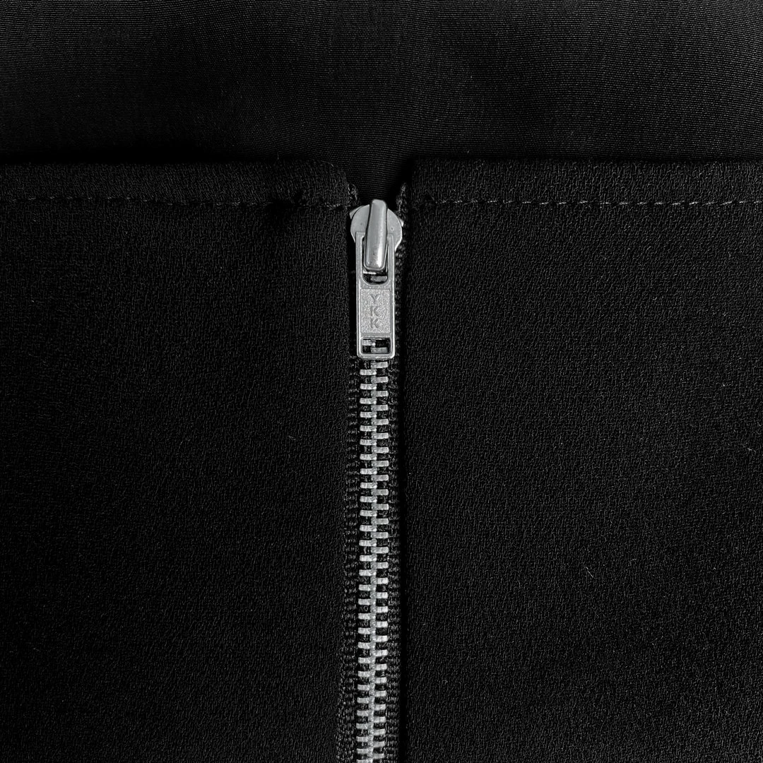 Self-portrait NEW ARRIVALS Black Crepe Crop Top