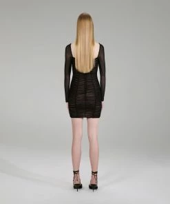 Self-portrait Diamante Fishnet Mini Dress NEW ARRIVALS