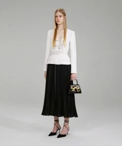 Self-portrait NEW ARRIVALS Crepe And Chiffon Midi Dress