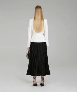 Self-portrait NEW ARRIVALS Crepe And Chiffon Midi Dress