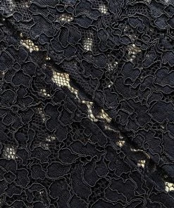 Self-portrait Black Fine Lace Maxi Dress