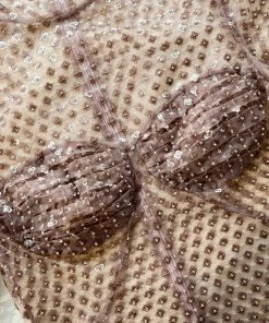 Self-portrait Dot Sequin Mesh Long Sleeve Top NEW ARRIVALS