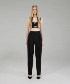 Self-portrait Black Crepe Trousers NEW ARRIVALS